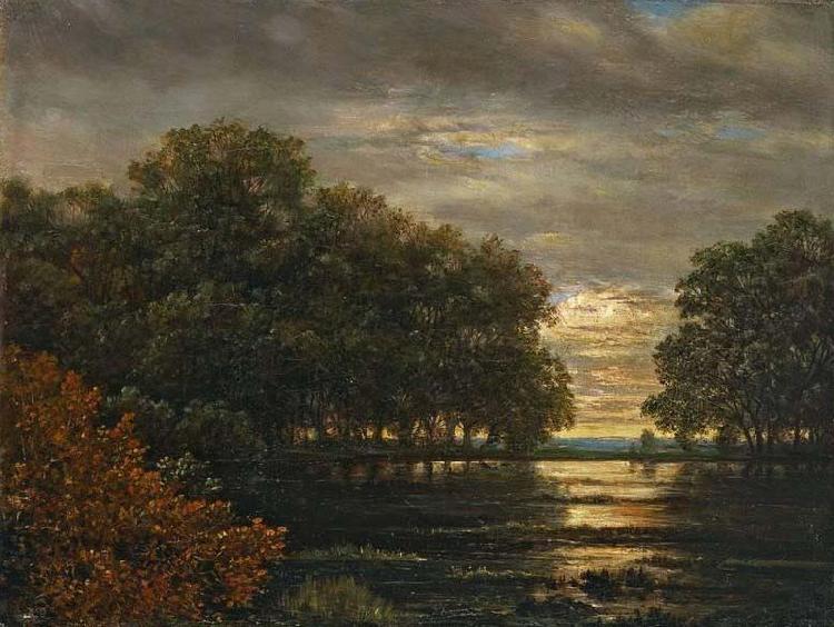 Carl Gustav Carus uberschwemmung Im Leipziger Rosental Sweden oil painting art